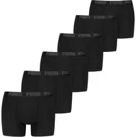 Puma Basic Boxershorts schwarz S 6er Pack