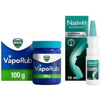 WICK VapoRub Erkältungssalbe 100 g + Nasivin Nasenspray ohne