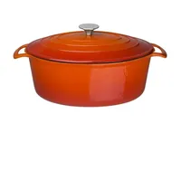 Vogue ovaler Schmortopf orange groß, 6 Liter, Oval