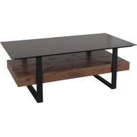 Mendler Couchtisch HWC-L88, Wohnzimmertisch Tisch, Ablage Eisen 43x120x60cm Sinterstein