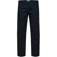 Selected New Miles Straight Fit Chinohose - Dark Sapphire