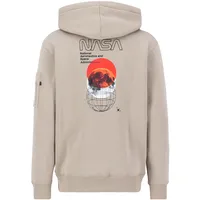 Alpha Industries Nasa Orbit Kapuzenpullover Vintage Sand L