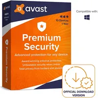 Avast! Avast Premium Security (10-Devices) - 1 Year [PC/MAC]