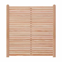 Endorphin Rhombus-Sichtschutzzaun Lärche 4x Elemente 180 x 180 cm