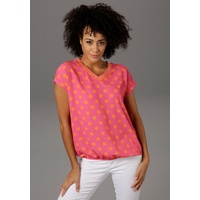 Aniston CASUAL T-Shirt, im Material- und Mustermix, Gr. 38,