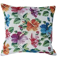 Heimtexland Gobelin Dekokissen Blumen Deko Kissen Bezug mit Baumwolle
