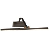 Licht-Erlebnisse LED Bilderleuchte CHELSEA Schwarz-Gold Antik 3000 K 679