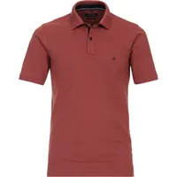 CasaModa Poloshirt, Seitenschlitze, Logo-Stickerei, für Herren, ROT, M