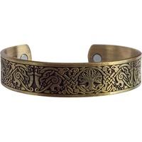 Saraswati Magnet-Armband "Baum des Lebens", antik-goldfarben