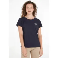 Tommy Hilfiger Uw0uw04525 Kurzarm-T-Shirt Desert Sky XL