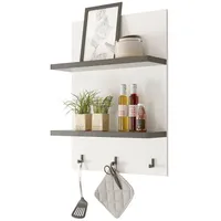 Furn.design Küchenregal "Stove" in weiß Pinie und anthrazit Küche