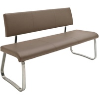 MCA Furniture Sitzbank Cappuccino, Edelstahl, Metall, Kunststoff, 175x86x59 cm