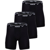 Nike Herren Everyday Cotton Stretch Boxer Briefs 3Pk, Black,