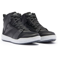 Dainese Suburb D-Wp Shoes wasserdichte Motorrad-Sneaker, Schwarz/Weiß/Eisengrau, 42