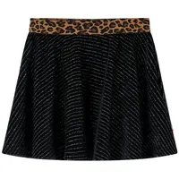 VidaXL Kinderrock mit Bund in Leopardenmuster Schwarz 104
