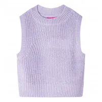 VidaXL Kinder-Pulloverweste Gestrickt Helllila 116
