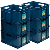 KEEEPER PAFEN 6x Euro Stapelbox Bruno Eco Blau Grün