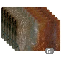 MuchoWow Placemats Platzdeckchen Platzset Tischset 6-teilig Tischdeko Untersetzer 45x30