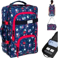 Elephant Gin Fly Travel Flower Rucksack Blau