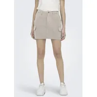 Only Minirock ONLMalfy (1-tlg) Plain/ohne Details grau S