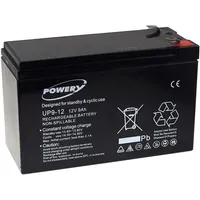 Powery Blei-Gel-Akku für USV APC RBC 110 9Ah 12V