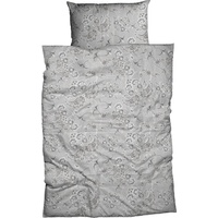 Casatex Bettwäsche Rufus 135 x 200 cm Satin Silber