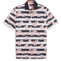 Puma Pique Garden Poloshirt Herren 01 deep navy/melon punch