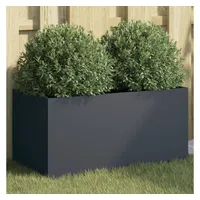 VidaXL Pflanzkübel Anthrazit 62x30x29 cm Stahl