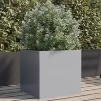 VidaXL Pflanzkübel Silbern 42x40x39 cm Verzinkter Stahl