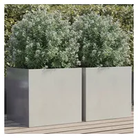 VidaXL Pflanzkübel 49 x 47 x 46 cm Silber