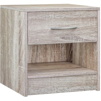 CASARIA Casaria® Nachttisch mit Schublade 41cm Eiche