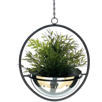 DanDiBo Ambiente DanDiBo Blumenampel Metall Wand Hängepflanzen 53 cm