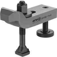 AMF Spanneisen 6316V mit Stützschraube gekröpft Nut 12 mm