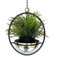DanDiBo Ambiente Blumenampel Innen Metall Wand Hängepflanzen 43 cm