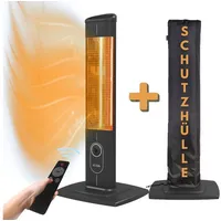ICQN 2300 W Stand Heizstrahler mit Schutzhülle, 4 Heizstufen