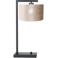 Steinhauer Tischleuchte Wohnzimmerlampe Leseleuchte Schlafzimmerleuchte Grau H 48 cm