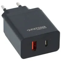 PATONA Premium GaN PD36W Adapter schwarz 1xUSB-C 1xUSB-A