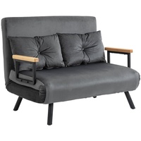 Homcom Schlafsofa mit Bettfunktion Rückenkissen 102B x 73T x