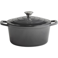 APS Kochtopf mit Deckel "5 STARS", Schmortopf Gusseisen, induktionsgeeignet,