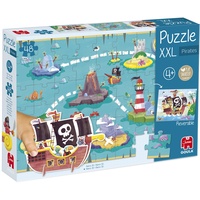 Goula 1110700209 - Piraten, XXL-Puzzle, 48 Teile und 3D-Piratenschiff