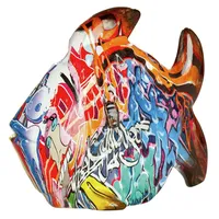 Gilde Zurbrüggen Poly Fisch Street Art - B/H/T ca.