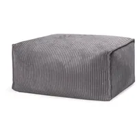 Bookiepad Sitting Point Sitzsack Roll Shara Cord Grau Anthrazit