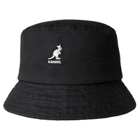 KANGOL Unisex Washed Bucket Schlapphut, Schwarz M - M