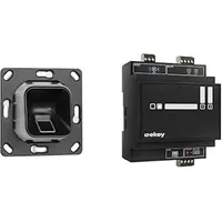 Ekey xLine Fingerprintset für Unterputzmontage, ohne Rahmen, Schwarz