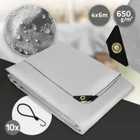 ECD Germany Schutzplane Abdeckplane Regen Abdeckung Universal Gewebeplane Plane