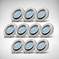 B.K.Licht - Einbaustrahler 68mm, 10er Set - 230V, 4,8W,