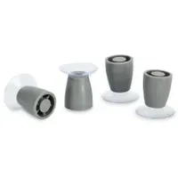 Zeller Füße für Herdabdeckplatte Set 4-tlg. 26340 grau