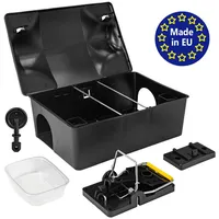 Petigi Köderstation Ratten Set Köderbox Box Garten Mausfalle Mäuse