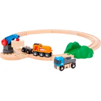 BRIO World - Starterset Güterzug mit Kran A