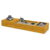 Muddy Buddy Holzsandkasten Space Saver mit Matschwanne und Staufach